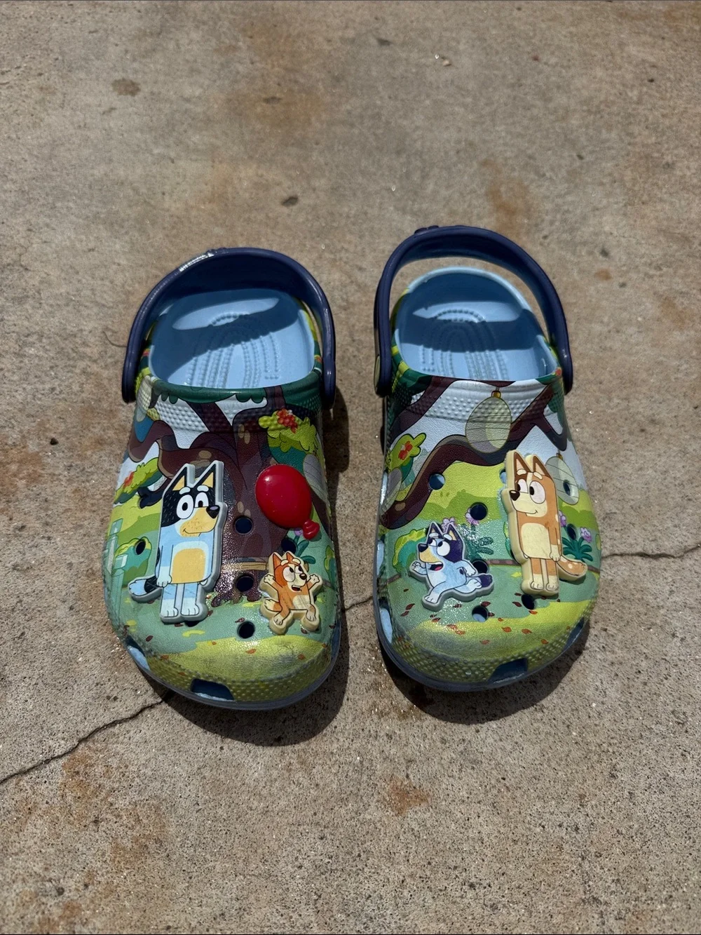 CROCS Kids bluey and bingo size 2